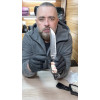 РОЖЕВИЙ БИВЕНЬ ніж ручної роботи майстра Василя Дячика, CPM 121 REX в нержавіючому дамаску, 68 HRC, замовити купити в Україні